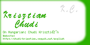 krisztian chudi business card